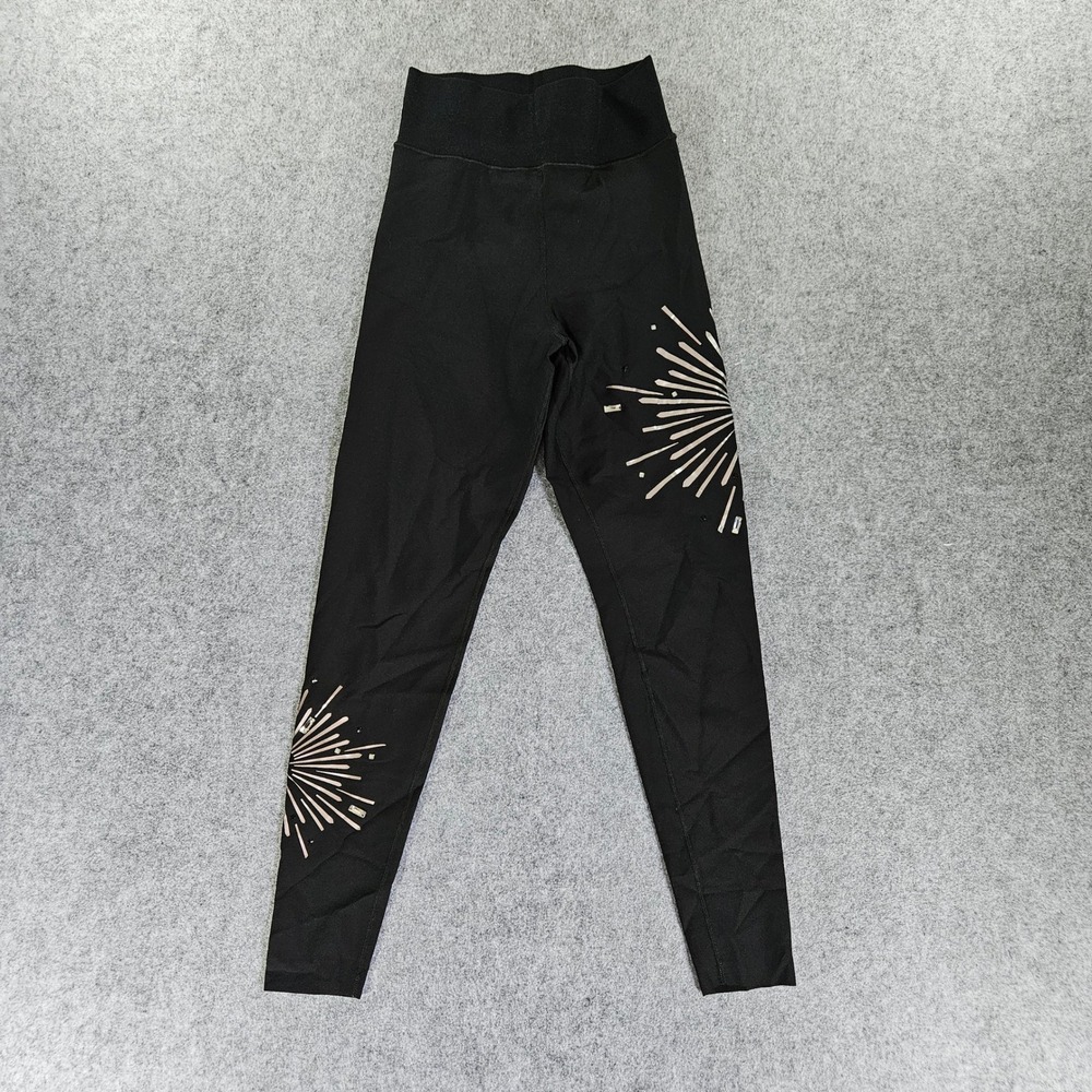 Ultracor Black Starburst Swarovski Crystal Embellished Leggings Small USA Made